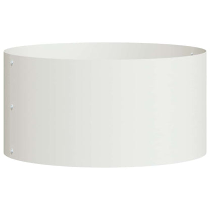 Vaso da giardino Bianco 40 x 40 x 20 cm Acciaio