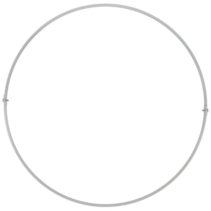Vasi da giardino 5 pcs Bianco 40 x 40 x 20 cm Acciaio