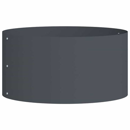 Vasi da giardino 5 pcs Antracite 40 x 40 x 20 cm Acciaio
