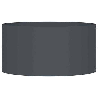 Vasi da giardino 5 pcs Antracite 40 x 40 x 20 cm Acciaio