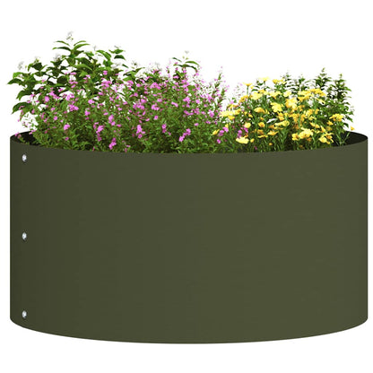 Vaso da giardino Oliver verde 40 x 40 x 20 cm Acciaio