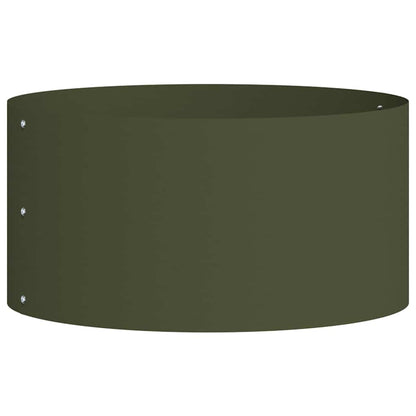 Vasi da giardino 5 pcs Oliver verde 40 x 40 x 20 cm Acciaio