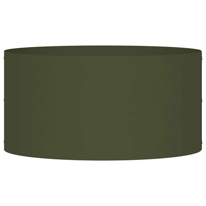 Vasi da giardino 5 pcs Oliver verde 40 x 40 x 20 cm Acciaio