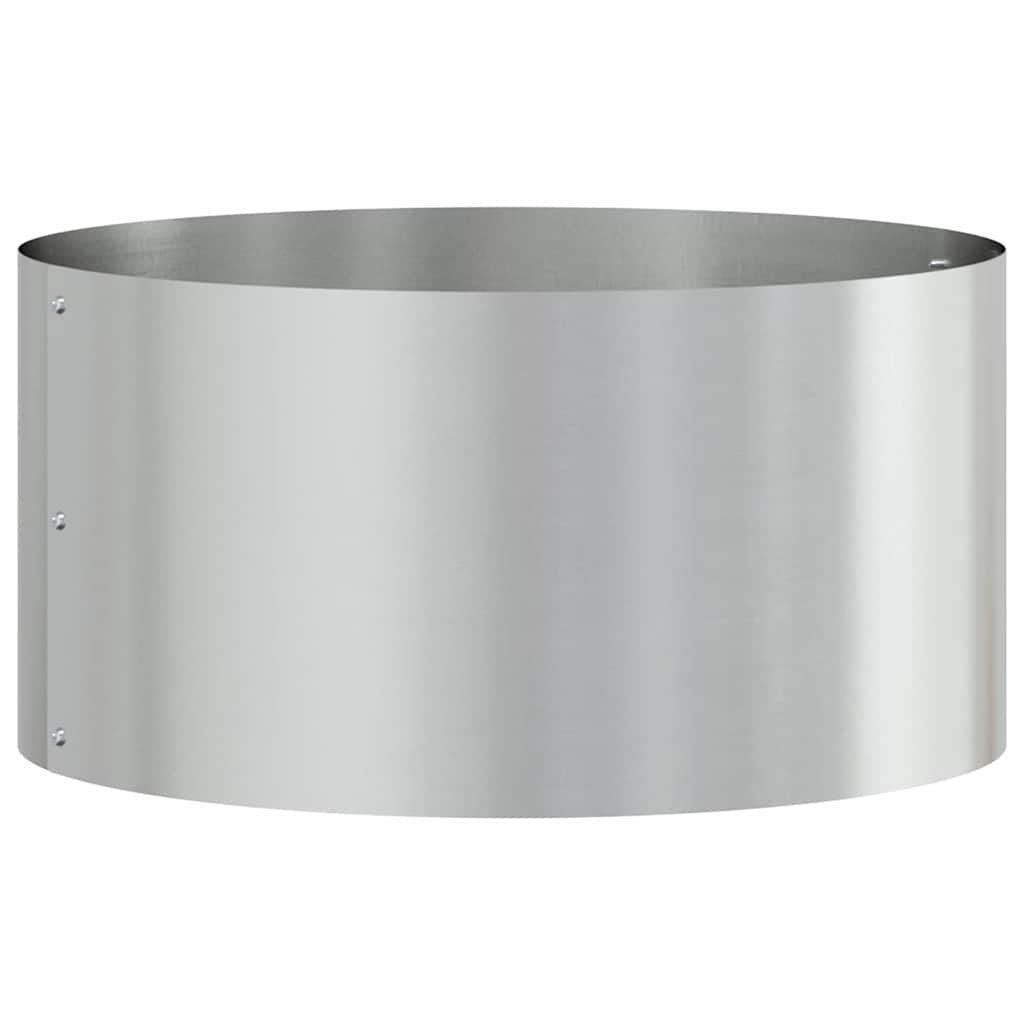 Vaso da giardino Argento 40 x 40 x 20 cm Acciaio zincato