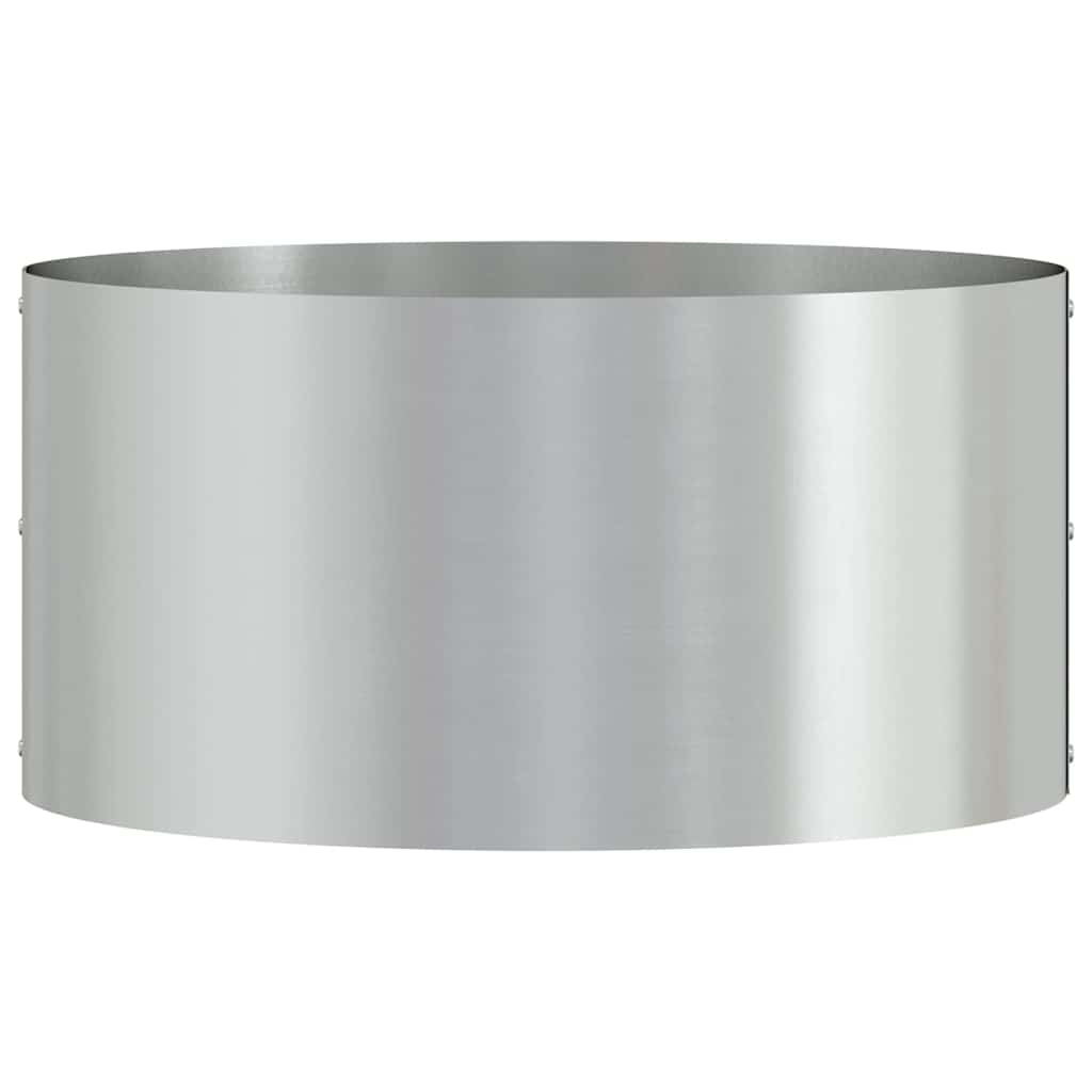 Vaso da giardino Argento 40 x 40 x 20 cm Acciaio zincato