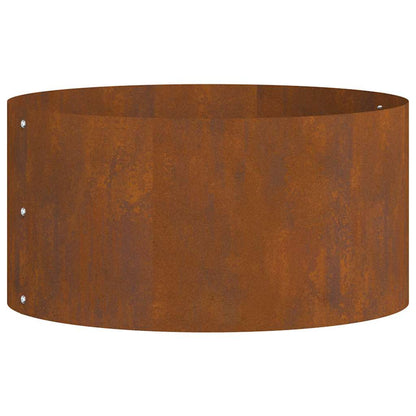 Vaso da giardino Marrone 40 x 40 x 20 cm Acciaio corten