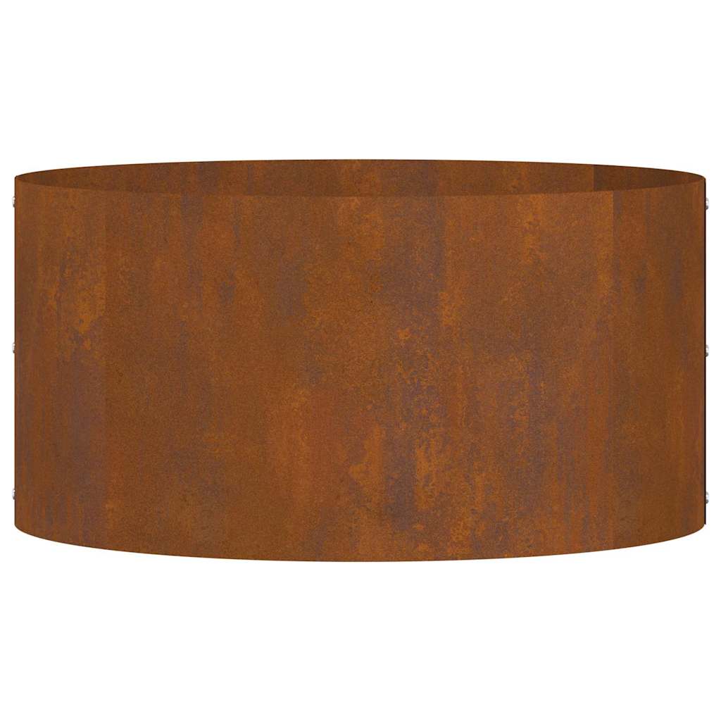 Vaso da giardino Marrone 40 x 40 x 20 cm Acciaio corten
