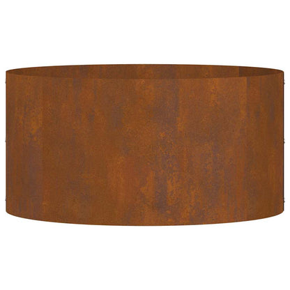 Vaso da giardino Marrone 40 x 40 x 20 cm Acciaio corten