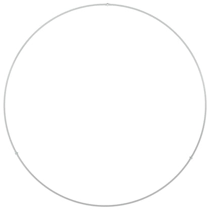 Vasi da giardino 5 pcs Bianco 80 x 80 x 20 cm Acciaio