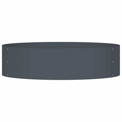 Vasi da giardino 5 pcs Antracite 80 x 80 x 20 cm Acciaio