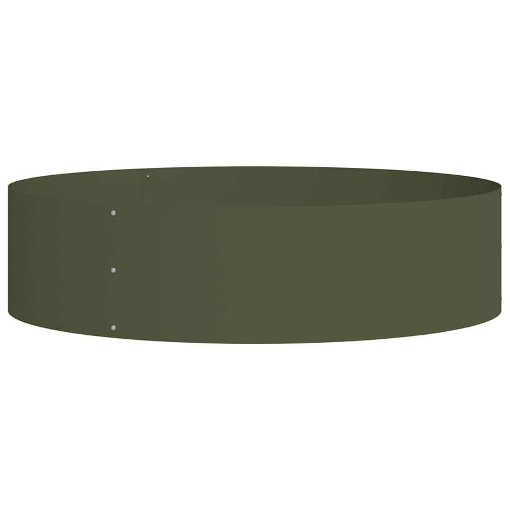Vasi da giardino 5 pcs Oliver verde 80 x 80 x 20 cm Acciaio