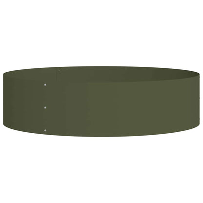 Vasi da giardino 5 pcs Oliver verde 80 x 80 x 20 cm Acciaio