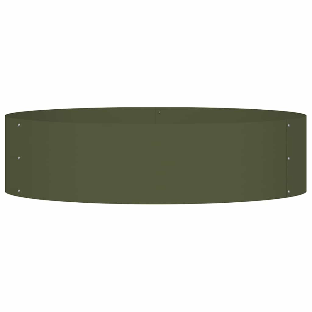 Vasi da giardino 5 pcs Oliver verde 80 x 80 x 20 cm Acciaio