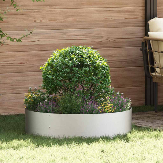 Vasi da giardino 5 pcs Argento 80 x 80 x 20 cm