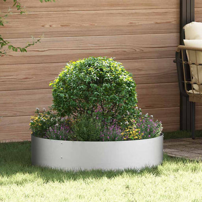 Vaso da giardino Argento 80 x 80 x 20 cm Acciaio zincato