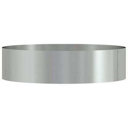 Vaso da giardino Argento 80 x 80 x 20 cm Acciaio zincato