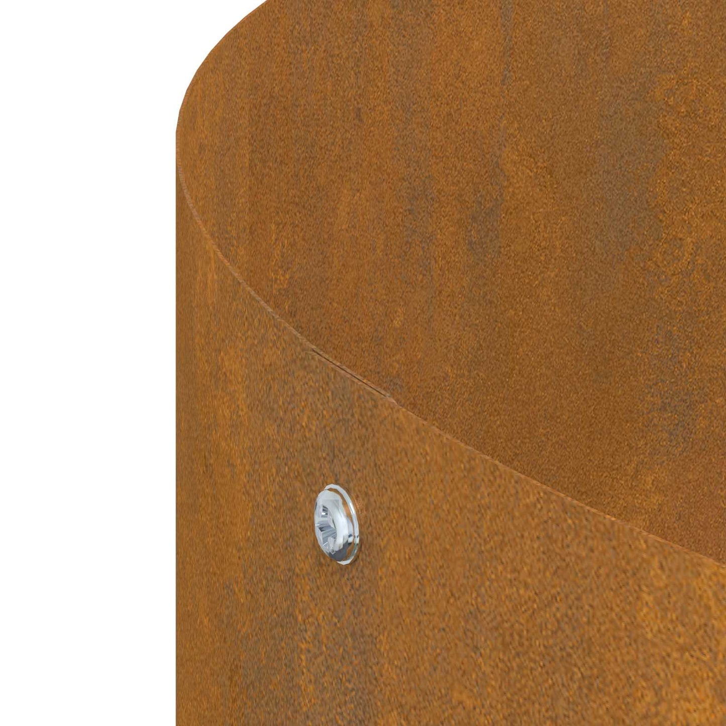 Anello per vaso Marrone 80 x 80 x 20 cm Acciaio CorTen