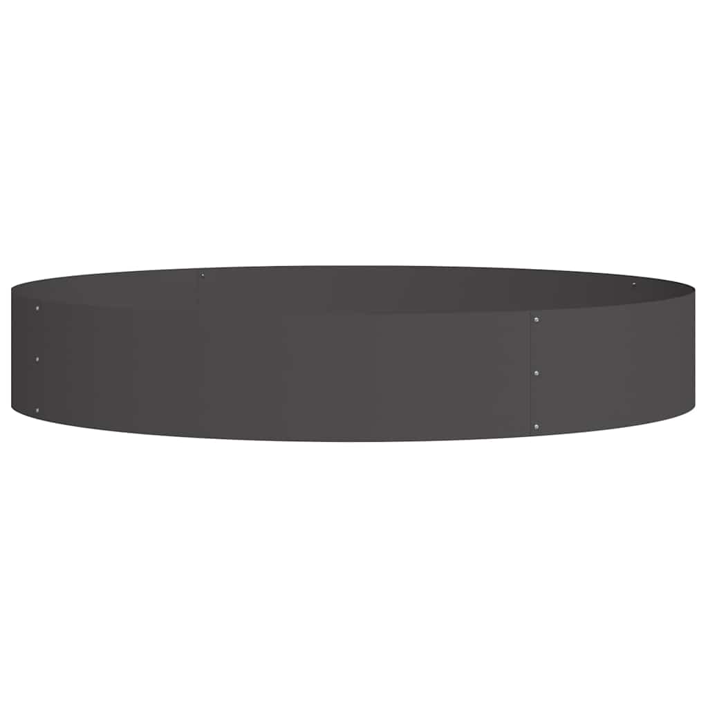 Vaso da giardino Nero 120 x 120 x 20 cm Acciaio