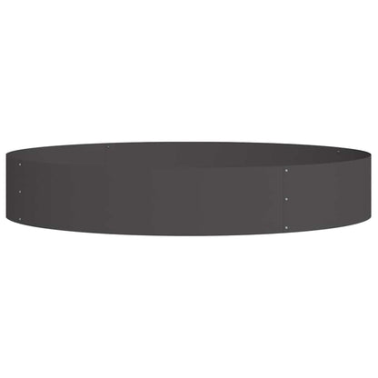 Vasi da giardino 5 pcs Nero 120 x 120 x 20 cm Acciaio