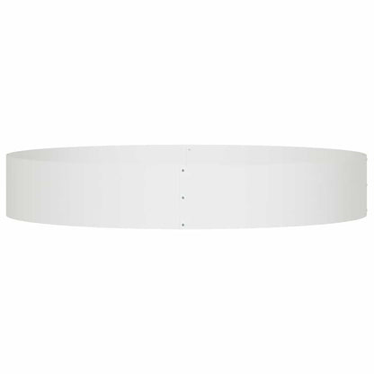 Vaso da giardino Bianco 120 x 120 x 20 cm Acciaio