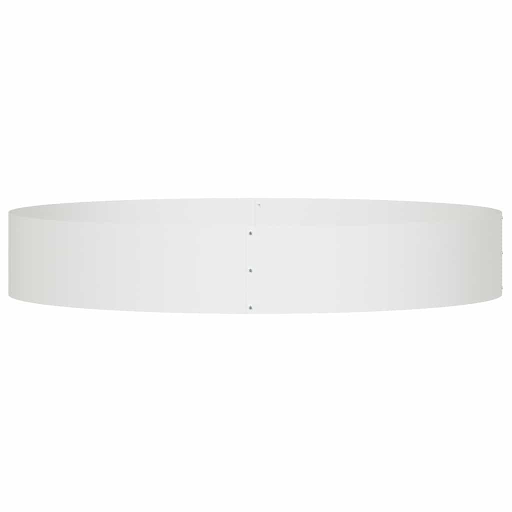 Vaso da giardino Bianco 120 x 120 x 20 cm Acciaio