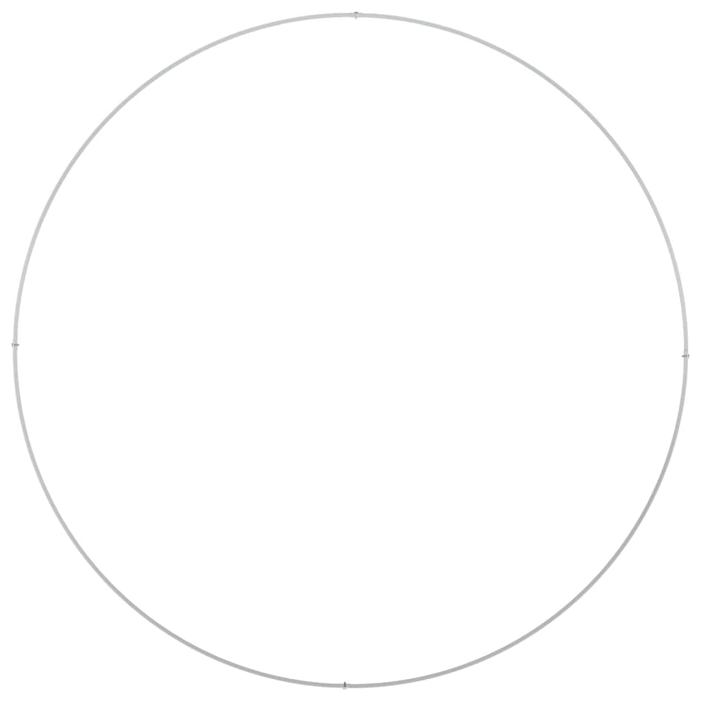 Vasi da giardino 5 pcs Bianco 120 x 120 x 20 cm Acciaio