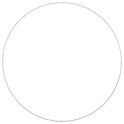 Vasi da giardino 5 pcs Bianco 120 x 120 x 20 cm Acciaio