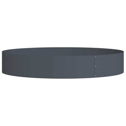 Vaso da giardino Antracite 120 x 120 x 20 cm Acciaio