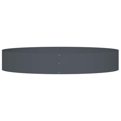 Vaso da giardino Antracite 120 x 120 x 20 cm Acciaio