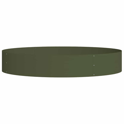 Vaso da giardino Oliver verde 120 x 120 x 20 cm Acciaio