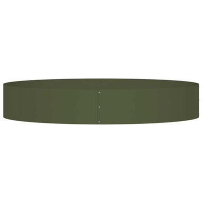 Vasi da giardino 5 pcs Oliver verde 120 x 120 x 20 cm Acciaio