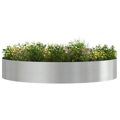 Vaso da giardino Argento 120 x 120 x 20 cm Acciaio inossidabile