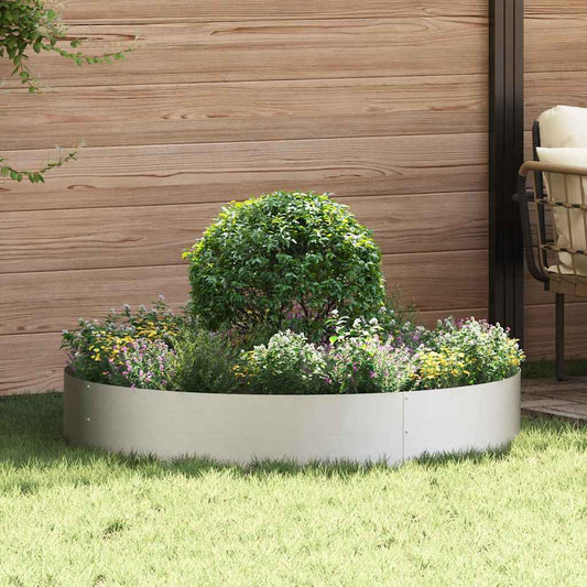Vasi da giardino 5 pcs Argento 120 x 120 x 20 cm