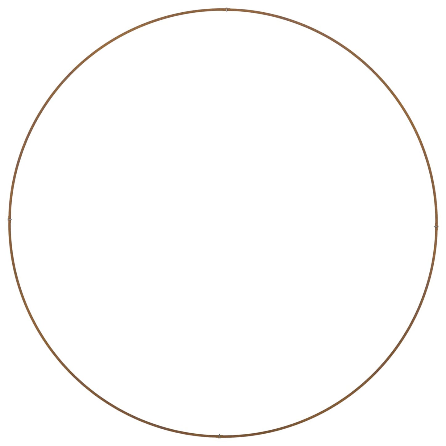 Anello per vaso Marrone 120 x 120 x 20 cm Acciaio CorTen