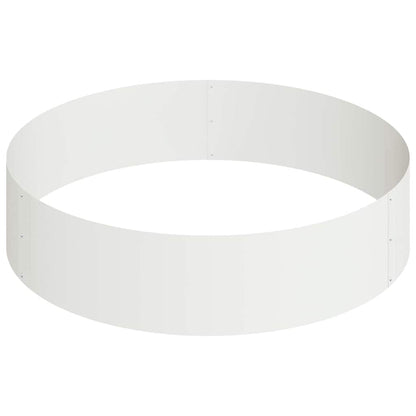 Vaso da giardino Bianco 90 x 90 x 20 cm Acciaio