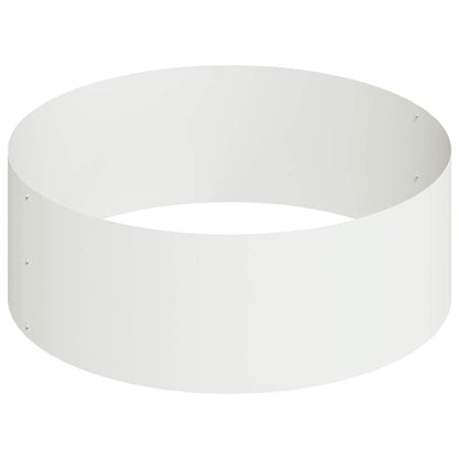 Vaso da giardino Bianco 90 x 90 x 20 cm Acciaio