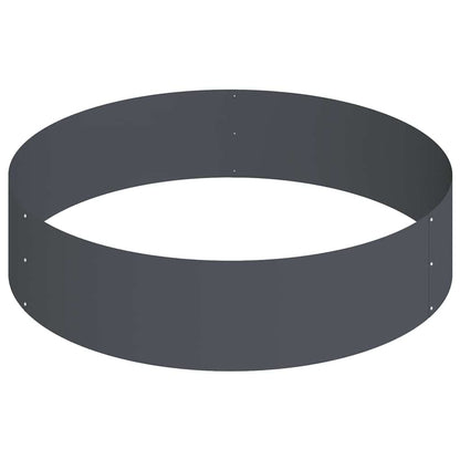 Vaso da giardino Antracite 90 x 90 x 20 cm Acciaio