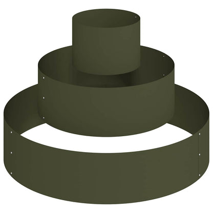 Vaso da giardino Oliver verde 90 x 90 x 20 cm Acciaio