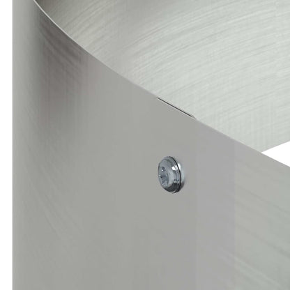 Vaso da giardino Argento 90 x 90 x 20 cm Acciaio zincato