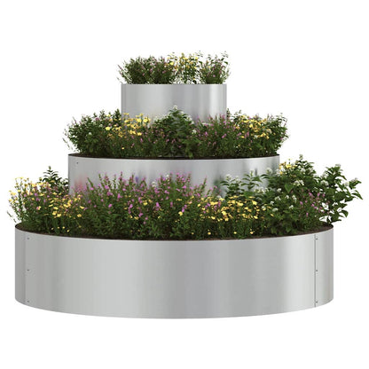 Vaso da giardino Argento 90 x 90 x 20 cm Acciaio zincato