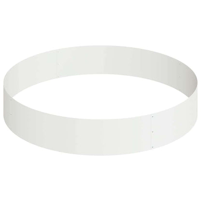 Vaso da giardino Bianco 120 x 120 x 20 cm Acciaio