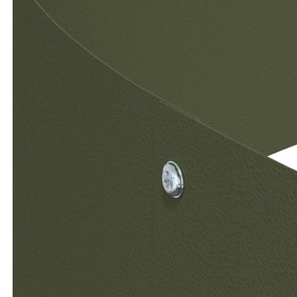 Vaso da giardino Oliver verde 120 x 120 x 20 cm Acciaio