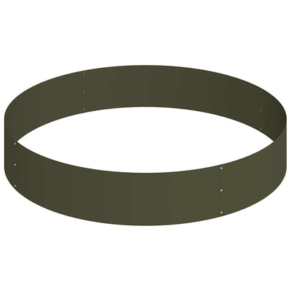 Vaso da giardino Oliver verde 120 x 120 x 20 cm Acciaio
