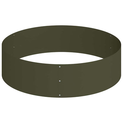 Vaso da giardino Oliver verde 120 x 120 x 20 cm Acciaio