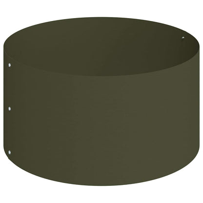 Vaso da giardino Oliver verde 120 x 120 x 20 cm Acciaio