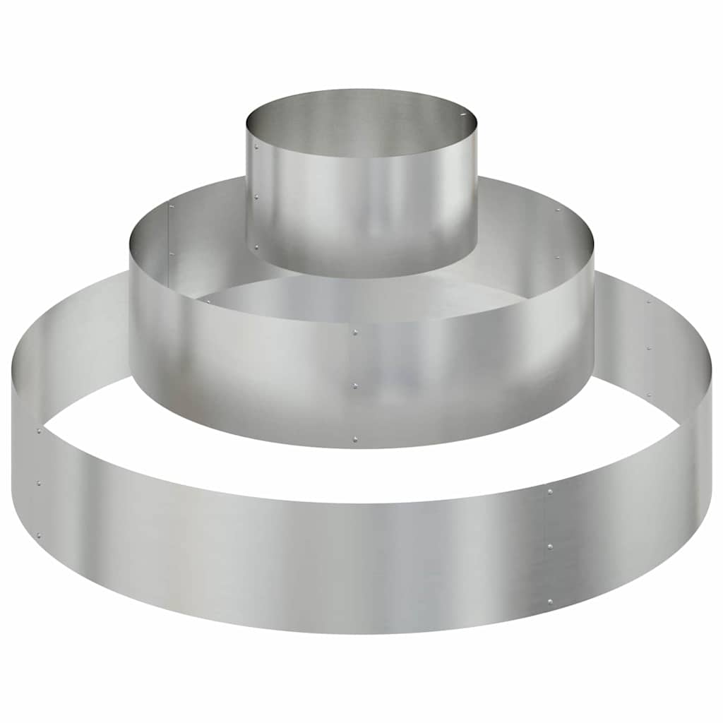 Vaso da giardino Argento 120 x 120 x 20 cm Acciaio zincato