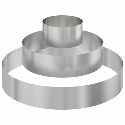 Vaso da giardino Argento 120 x 120 x 20 cm Acciaio zincato