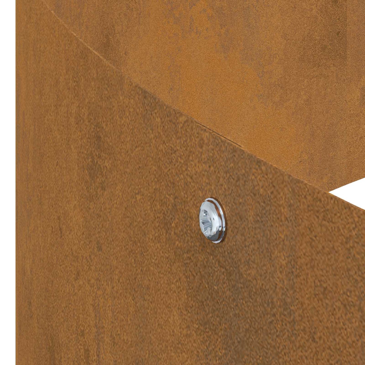 Vaso da giardino Marrone 120 x 120 x 20 cm Acciaio CorTen