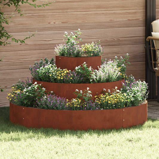 Vaso da giardino Ruggine 120 x 120 x 20 cm