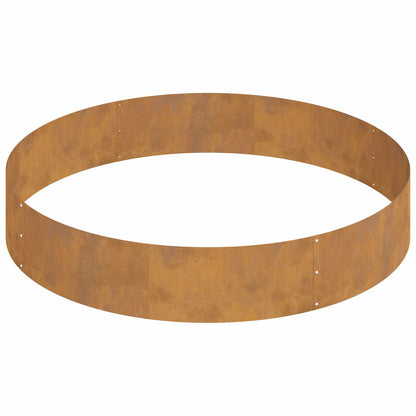 Vaso da giardino Marrone 120 x 120 x 20 cm Acciaio CorTen